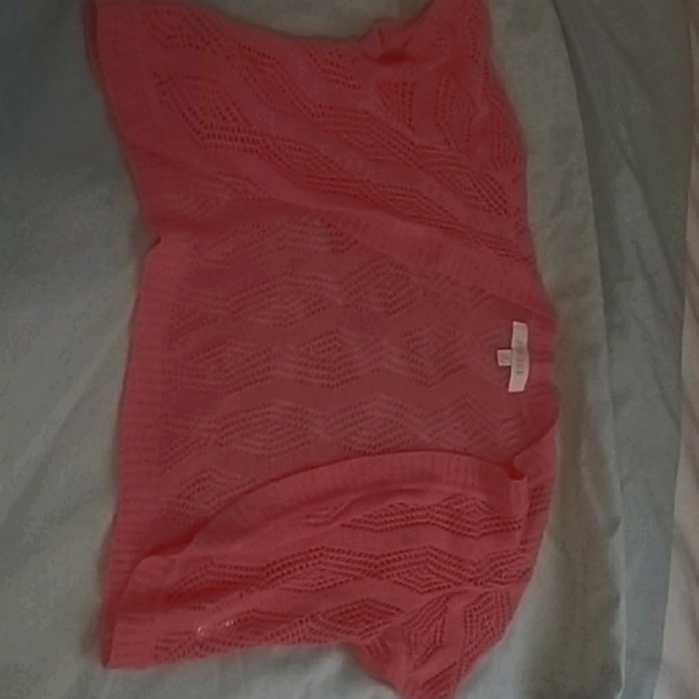 Coral zigzag coverup